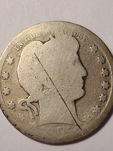 *1904 O UNITED STATES SILVER BARBER QUARTER, AG DETAILS #P69 - Imagen 1 de 4