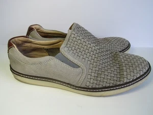 J&M Johnston & Murphy Herren McGuffey Gewebtes Lammfell Leder Slipper Schuhe 10M - Bild 1 von 23
