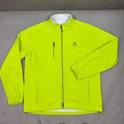 Chaqueta Peter Millar Para Hombre Grande Corona Verde Neón Deportiva Windstopper Golf Range Foto 1 de 4