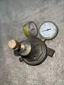 Vintage AIRCO Brass Air Reduction Regulator & Gauges - Picture 1 of 8