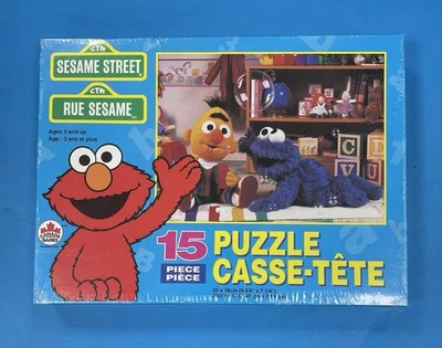 Rare 1996 Canada Games Sesame Street “Bert & Ernie” 15 Piece Puzzle New & Sealed - Image 1 of 4