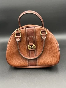 Vintage Carryland Brown Pebbled  Hand Bag Purse Shoulder Bag - Picture 1 of 17