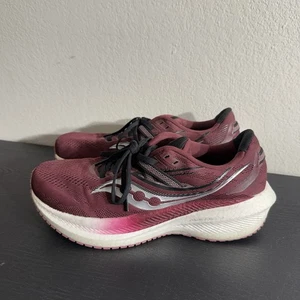 Zapatos para correr Saucony Triumph 20 para mujer, atardecer/rosa, 8,5 EE. UU. - Imagen 1 de 13