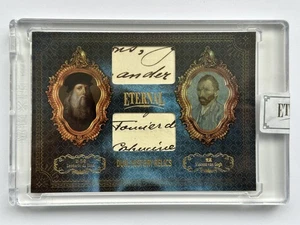 2024 Eternal Cuts Leonardo da Vinci Vincent van Gogh Dual History Relics /75 - Picture 1 of 2