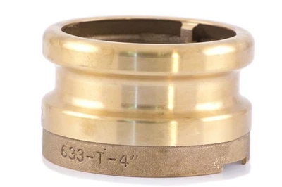 OPW Dover Corp 633-T-4 Tight-Fill Top Seal Adapter 4"x 4"  Brass - Image 1 of 4