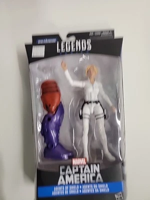 Figura Capitán América Sharon Carter Serie Marvel Legends, Calavera Roja BAF  Foto 1 de 2