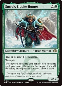 FOIL SURRAK, ELUSIVE HUNTER mtg NM Tarkir Dragonstorm 1 Rare - Picture 1 of 1