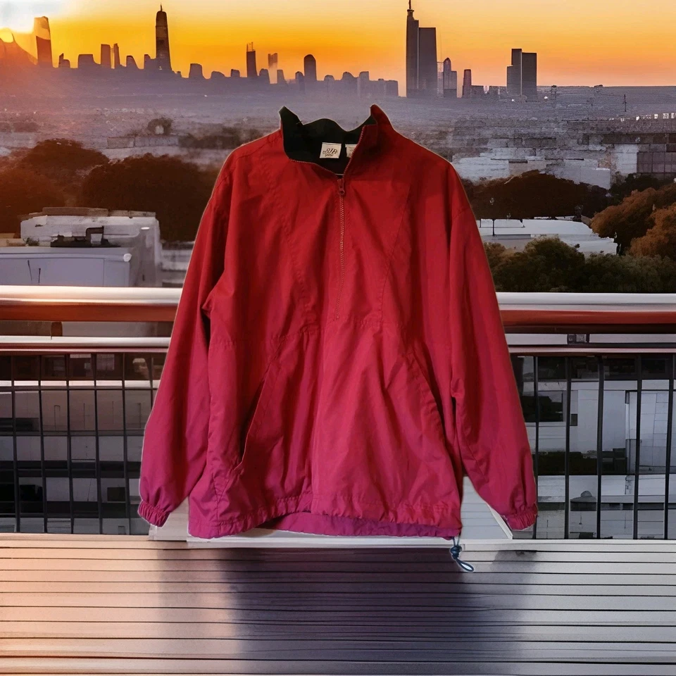 Chaqueta pulóver SJB Active para mujer mediana roja polar Saint John's Bay  Foto 1 de 4