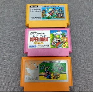 Famicom Super Mario Bros 1 USA Nintendo Japan FC games Set of 3 cartridges - Picture 1 of 1