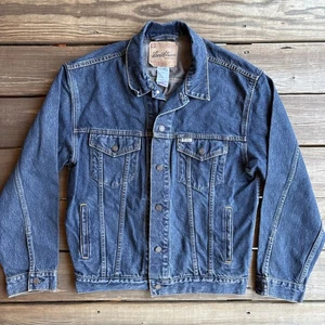 Vintage 1990s Levis Jacket Mens Large Type 3 Denim Trucker Button Up Distressed - Bild 1 von 11