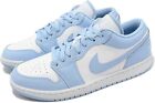 Nike Jordan 1 Low Aluminum Ice Blue White Sky University Women shoes DC0774-141