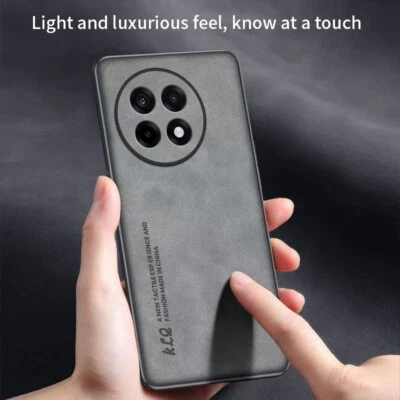 For OnePlus 13R, Shockproof Retro Soft Leather Hybrid TPU Phone Case Cover - Image 1 of 4