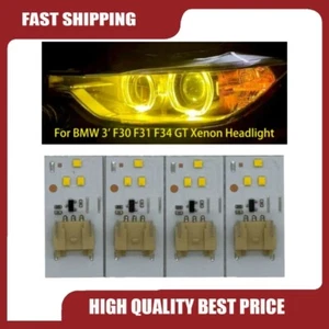 Yellow Angel Eyes DRL LED Boards For BMW 3 Series F30 F31 Xenon Headlight Lights - Bild 1 von 13