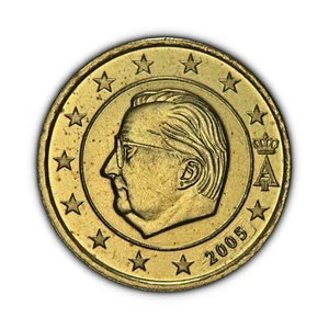 BELGIUM. 2005, 10 Euro Cents - Albert II, Monogram, European Union, First Map 1 - Picture 1 of 3
