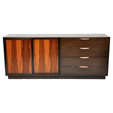 Harvey Probber Ebonized Mahogany Brazilian Rosewood Dresser Mid-Century Modern Cover