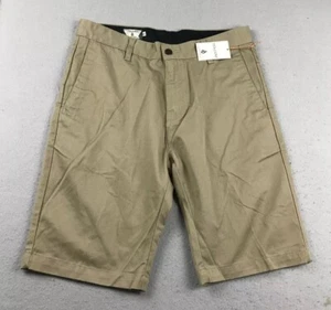 Volcom Shorts Mens 31 Brown Chino Flat Front Chino NWT - Picture 1 of 11