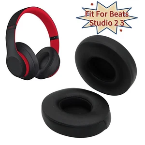 2x Cuscino Cuscino Orecchio Sostituzione Per Beats Dre Studio 2 3 Wireless/Cablato 2.0 3.0 - Foto 1 di 9