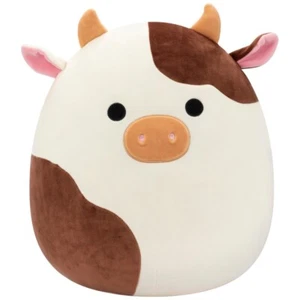 Peluche Original Squishmallows Ronnie la Vaca Crema y Marrón 40cm - Imagen 1 de 1