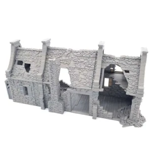 RUINED RESIDENCE FOR WFB, AOS, LOTR SCENERY PRINTED FOR FANTASY - Picture 1 of 5
