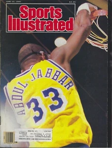 Juni 1987 Sports Illustrated - Kareem Abdul-Jabbar Los Angeles Lakers HOF Center - Bild 1 von 4