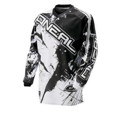 O'Neal Element MX FR Jersey SHOCKER Schwarz Shirt Motocross Enduro Mountainbike