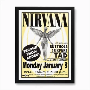 Póster de concierto de Nirvana - Imagen 1 de 3