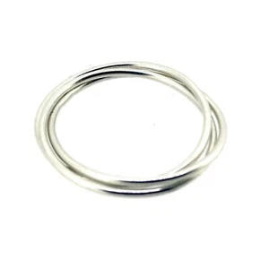 1 mm Massiv Sterlingsilber Russischer Ehering Stil Schmal Rund Band Stapelbar - Bild 1 von 6