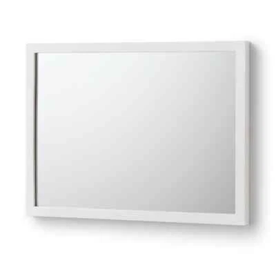 MUJI Wall attachable Mirror Small Oak  Light Gray 12939733 - Image 1 of 4
