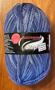 Lot of 2 / Austermann STEP Sock Yarn with ALOE VERA & JOJOBA OIL -  131 & 135 - Picture 1 of 9