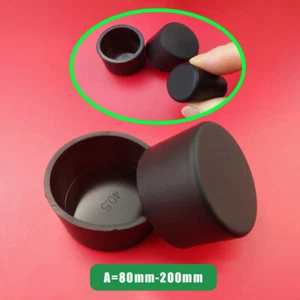 80-200mm Black Silicone Rubber Sheath Tube Pipe End Cover U Stopper Seal Plug - Picture 1 of 7