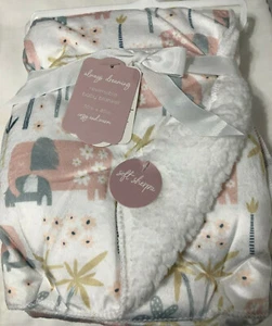 Manta Bebé Reversible Always Dreaming Rosa Gris Elefantes Bebé Niña #42849 - Imagen 1 de 9