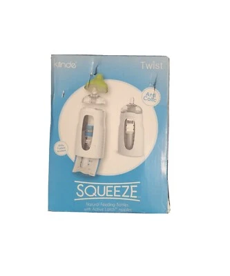 Kiinde Twist Squeeze Natural Feeding Bottle with Nipples and Case (2 Pack) - Image 1 of 4