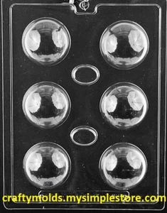 2 1/4 BATH BOMB MOLD Chocolate Candy molds cocoa bombs balls hot chocolate coco - Picture 1 of 1
