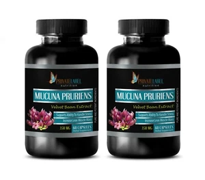 natural energy boost - MUCUNA PRURIENS VELVET BEAN - Dopamine boost 2BOTTLE - Picture 1 of 10