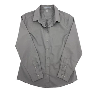 Port Authority Damen Größe M Langarm leichtes sorgloses Popeline Shirt LW100 - Bild 1 von 8