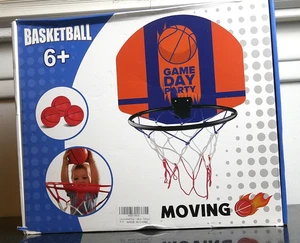Indoor Basketballkorb, beweglich mit drei Bällen 3 Bälle Outdoor Alter 6+ - Bild 1 von 4