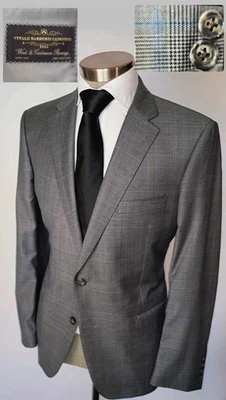 Samuelsohn Hombres 46R Traje Chaqueta Super 150’s Lana Seda Cachemira BONITA CHAQUETA 56 UE Foto 1 de 4