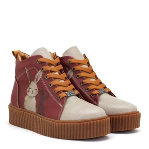 Colorful Printed Boots / Patterned Women's Sports Boots / Birthday Gift - Picture 1 of 8