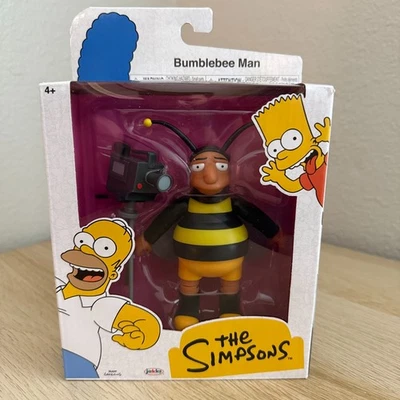 Figura de acción The Simpsons Wave 4 Bumblebee Man [cámara de video] - Nueva, en mano Foto 1 de 4