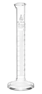 Graduated Cylinder, 10ml - Class A Tolerance ±0.10ml - Round Base - White Gra... - Foto 1 di 5