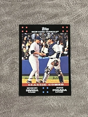 2007 Topps Classic Combo Mariano Rivera HOF Jorge Posada #NYY41 NM-MT NY Yankees - Image 1 of 2
