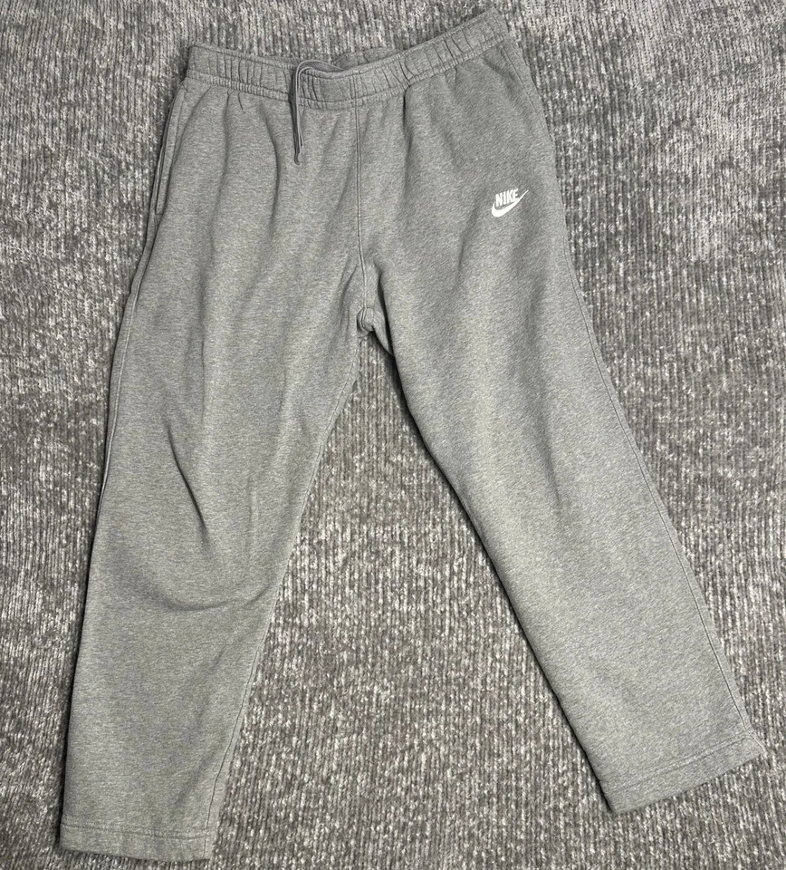 Pantalones deportivos Nike para hombre ropa deportiva mediana club pierna recta pantalones grises Foto 1 de 1