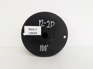 AWG Copper Electrical Wire Cable Stranded Black & White Conductors 100ft 12/2 - Picture 1 of 4