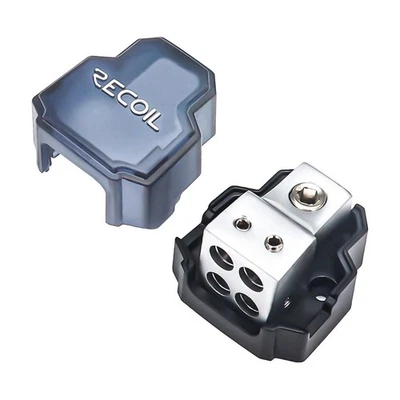 RECOIL SDB14 4-Way Mini Power Distribution Ground Block 4/8 In 8/10 Gauge Out - Image 1 of 4