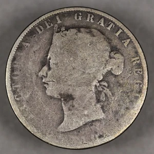 1872 H Canada Silver 50 Cents - Picture 1 of 2