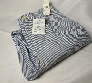 Talbots Kid’s Boys Seersucker Suit Pants Size 12 Striped Blue White NEW w/Tag! - Picture 1 of 10