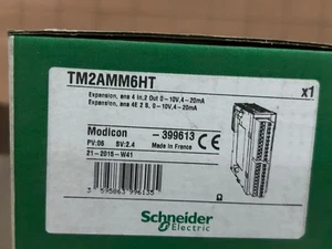 Schneider TM2AMM6HT, 4 IN.2 OUT.0-10V.4-20MA, Made in France - Picture 1 of 3