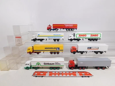 7X Wiking H0 1:87 LKW MB: 540+Navis+Michelin+Zimbo Ecc S.G./Mint #DD738-0,5 - Immagine 1 di 4