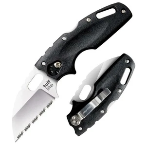Cold Steel Messer Tuff Lite Lockback 20LTS AUS8A Wellenschliff Stahl schwarz Griv-Ex - Bild 1 von 1