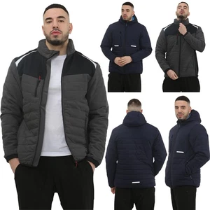 Herren Softshelljacken Hybrid Eco Thermo Isoliert Wattiert Sommer Winterjacke - Bild 1 von 27
